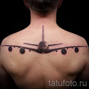 Фото тату самолет для статьи про значение татуировки с самолет - tatufoto.ru - 14