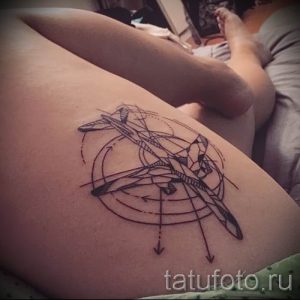 Фото тату самолет для статьи про значение татуировки с самолет - tatufoto.ru - 17