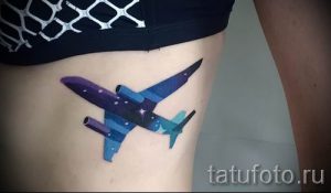 Фото тату самолет для статьи про значение татуировки с самолет - tatufoto.ru - 18