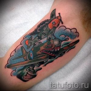 Фото тату самолет для статьи про значение татуировки с самолет - tatufoto.ru - 29