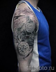 Фото тату самолет для статьи про значение татуировки с самолет - tatufoto.ru - 40