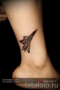 Фото тату самолет для статьи про значение татуировки с самолет - tatufoto.ru - 41