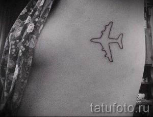 Фото тату самолет для статьи про значение татуировки с самолет - tatufoto.ru - 43