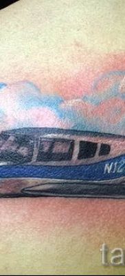 Фото тату самолет для статьи про значение татуировки с самолет — tatufoto.ru — 45