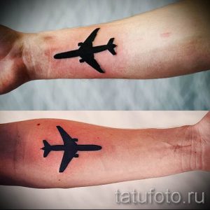 Фото тату самолет для статьи про значение татуировки с самолет - tatufoto.ru - 52