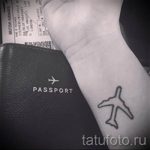 Фото тату самолет для статьи про значение татуировки с самолет - tatufoto.ru - 55