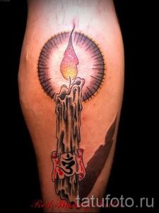Фото тату свеча для статьи про значение татуировки со свечей - tatufoto.ru - 13
