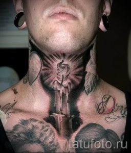Фото тату свеча для статьи про значение татуировки со свечей - tatufoto.ru - 14