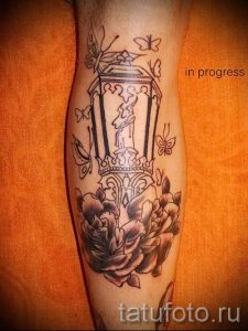 Фото тату свеча для статьи про значение татуировки со свечей - tatufoto.ru - 22