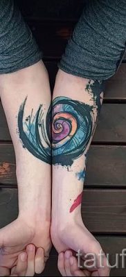 Фото тату спираль для статьи про значение татуировки с этим рисунком — tatufoto.ru — 13