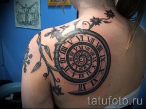 Фото тату спираль для статьи про значение татуировки с этим рисунком - tatufoto.ru - 15