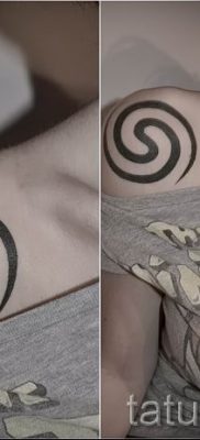 Фото тату спираль для статьи про значение татуировки с этим рисунком — tatufoto.ru — 18