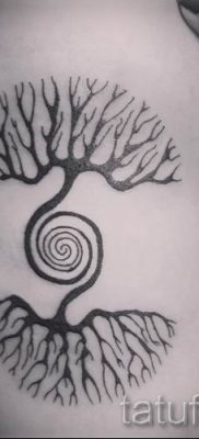 Фото тату спираль для статьи про значение татуировки с этим рисунком — tatufoto.ru — 19