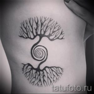 Фото тату спираль для статьи про значение татуировки с этим рисунком - tatufoto.ru - 19