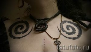 Фото тату спираль для статьи про значение татуировки с этим рисунком - tatufoto.ru - 31