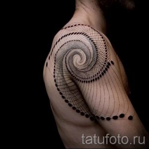 Фото тату спираль для статьи про значение татуировки с этим рисунком - tatufoto.ru - 36