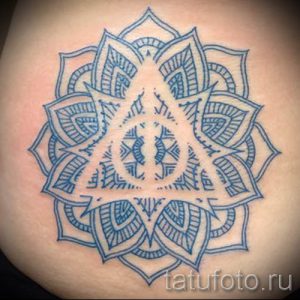 Фото тату тату дары смерти для статьи про значение рисунка татуировки - tatufoto.ru - 3