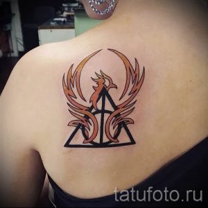 Фото тату тату дары смерти для статьи про значение рисунка татуировки - tatufoto.ru - 53