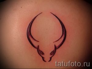 Фото тату телец для статьи про значение татуировки с рисунком телец - tatufoto.ru - 15