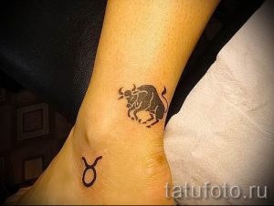 Фото тату телец для статьи про значение татуировки с рисунком телец - tatufoto.ru - 23