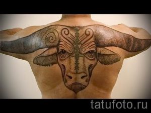 Фото тату телец для статьи про значение татуировки с рисунком телец - tatufoto.ru - 25