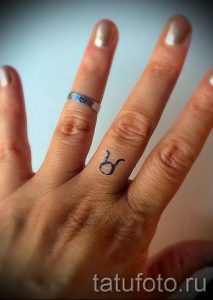 Фото тату телец для статьи про значение татуировки с рисунком телец - tatufoto.ru - 26
