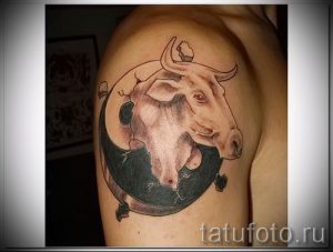 Фото тату телец для статьи про значение татуировки с рисунком телец - tatufoto.ru - 39
