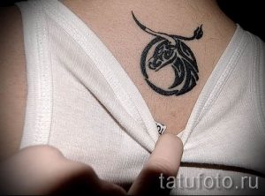 Фото тату телец для статьи про значение татуировки с рисунком телец - tatufoto.ru - 43