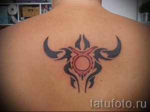 Фото тату телец для статьи про значение татуировки с рисунком телец - tatufoto.ru - 46