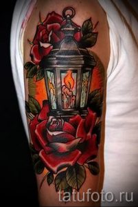 Фото тату фонарь для статьи про значение татуировки с фонарем - tatufoto.ru - 5