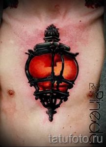 Фото тату фонарь для статьи про значение татуировки с фонарем - tatufoto.ru - 6