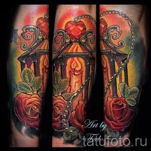 Фото тату фонарь для статьи про значение татуировки с фонарем - tatufoto.ru - 8