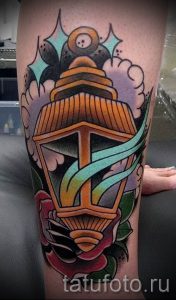 Фото тату фонарь для статьи про значение татуировки с фонарем - tatufoto.ru - 9