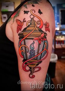 Фото тату фонарь для статьи про значение татуировки с фонарем - tatufoto.ru - 48
