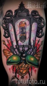 Фото тату фонарь для статьи про значение татуировки с фонарем - tatufoto.ru - 61