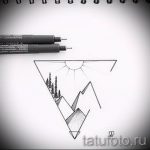 Эскиз для татуировки с треугольником - интересный вариант - tatufoto.ru - 39