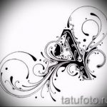 Эскиз тату буква для татуировки - вариант - tatufoto.ru - 9