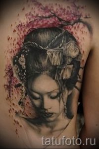 тату гейша фото для статьи про значение татуировки с гейшей - tatufoto.ru - 5