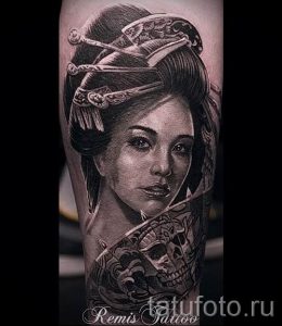 тату гейша фото для статьи про значение татуировки с гейшей - tatufoto.ru - 6