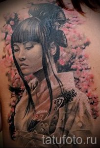 тату гейша фото для статьи про значение татуировки с гейшей - tatufoto.ru - 7