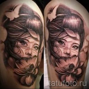 тату гейша фото для статьи про значение татуировки с гейшей - tatufoto.ru - 8