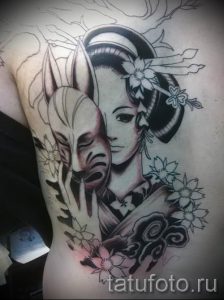 тату гейша фото для статьи про значение татуировки с гейшей - tatufoto.ru - 12