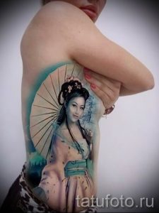 тату гейша фото для статьи про значение татуировки с гейшей - tatufoto.ru - 18