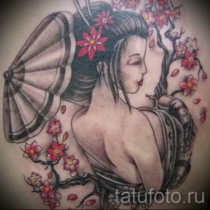 тату гейша фото для статьи про значение татуировки с гейшей - tatufoto.ru - 20