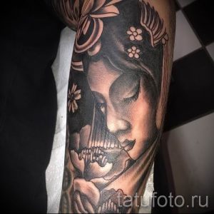 тату гейша фото для статьи про значение татуировки с гейшей - tatufoto.ru - 27