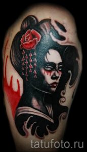тату гейша фото для статьи про значение татуировки с гейшей - tatufoto.ru - 28