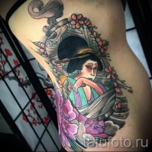 тату гейша фото для статьи про значение татуировки с гейшей - tatufoto.ru - 29