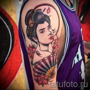 тату гейша фото для статьи про значение татуировки с гейшей - tatufoto.ru - 32