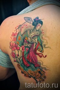 тату гейша фото для статьи про значение татуировки с гейшей - tatufoto.ru - 38
