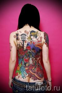тату гейша фото для статьи про значение татуировки с гейшей - tatufoto.ru - 39